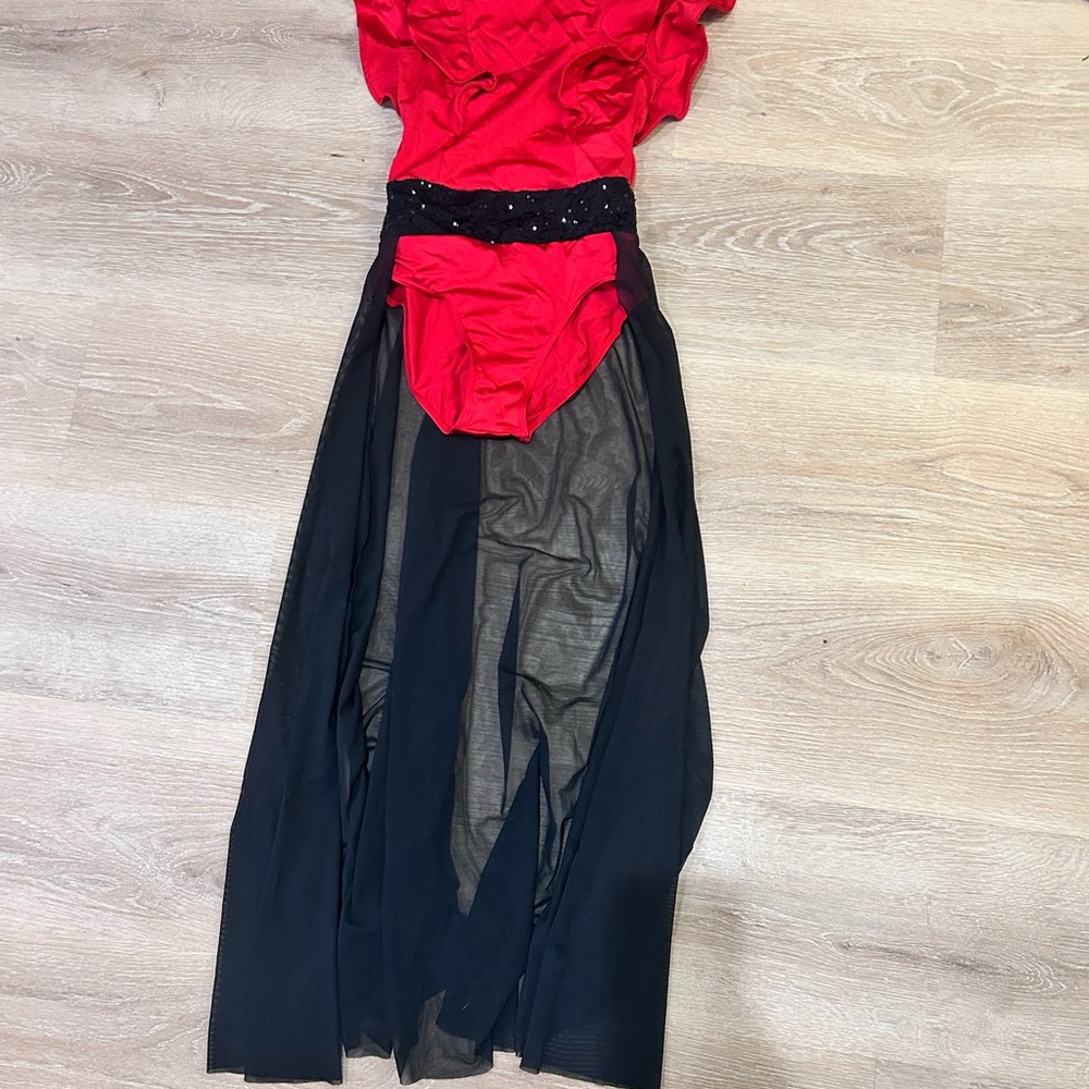 Weissman Red and Black Kids Dance Costume